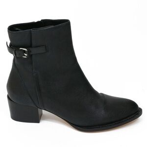 Alexander Wang Clarice Boot bootie 40 10 black buckle lamb leather
